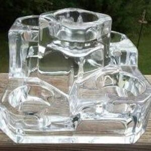 Partylite Crystal Castle Tealight Holder